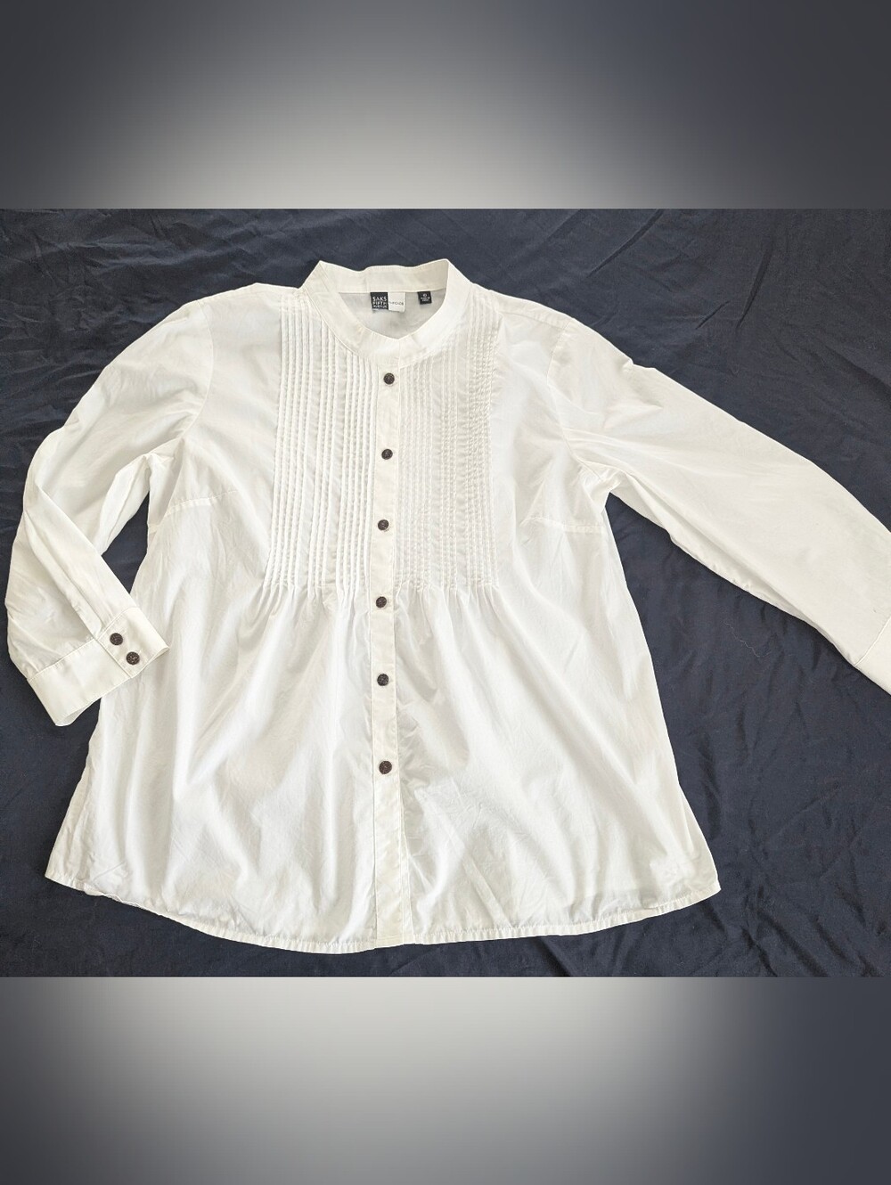 Saks Fifth Avenue Pleated Button-Up Shirt